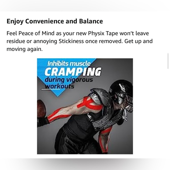 Physix Gear Sport Kinesiology tape - 3 unopened rolls - color: Black - Picture 9 of 14